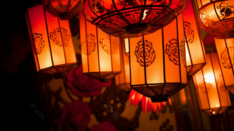 红色灯笼灯会灯光展览夜景游玩摄影背景,高清,摄影图,摄影图片,图片大全,摄影图免费下载
